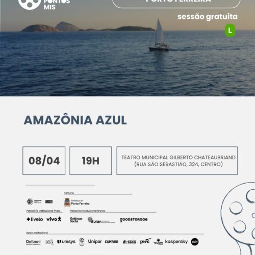 Cinema gratuito chega ao Teatro Municipal de Porto Ferreira com exibição de “Amazônia Azul”