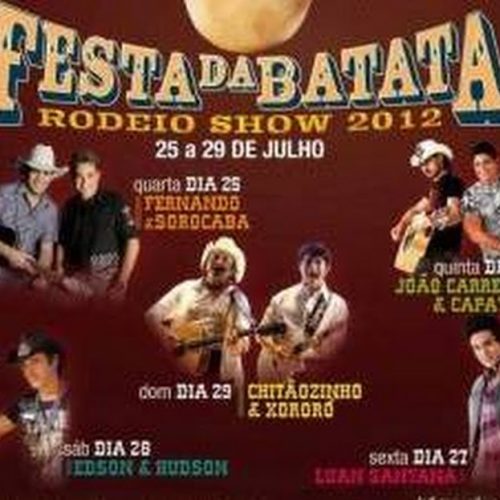 Festa da Batata de Vargem Grande do Sul começa em 25 de julho