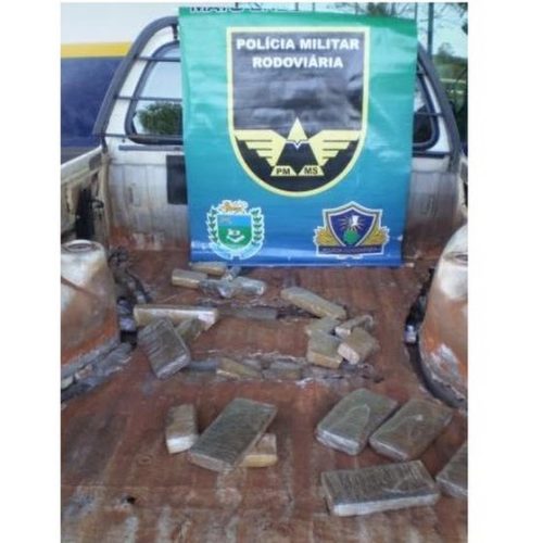 Veículo de Santa Cruz das Palmeiras é apreendido no MS com 86 kg de maconha