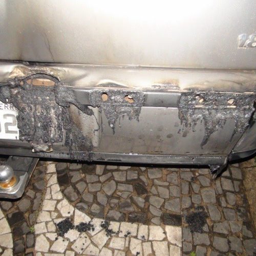 Incêndio em Veículo no bairro Serra D’água