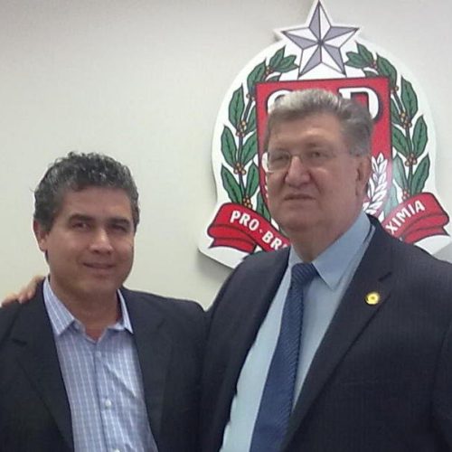 Dori é recebido na Assembléia pelo Deputado. Estadual Orlando Bolçone (PSB)
