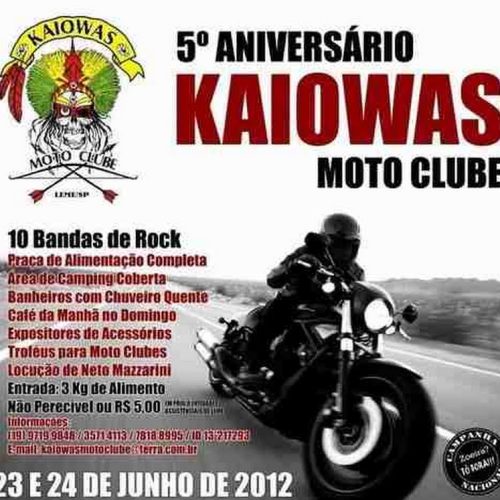 Leme – Encontro comemora cinco anos do Kaiowas Moto Clube neste fim de semana
