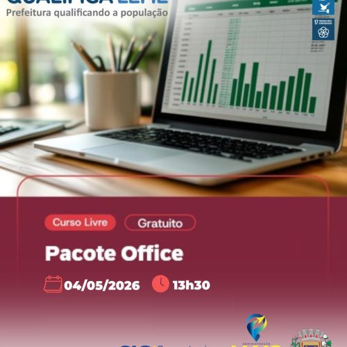 Inscrições abertas para curso gratuito de pacote office em leme
