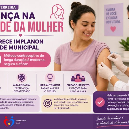 Porto Ferreira amplia acesso à saúde da mulher com oferta de Implanon na rede pública