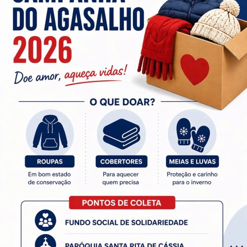 Campanha do agasalho 2026 começa em Pirassununga e mobiliza doações para famílias em situação de vulnerabilidade