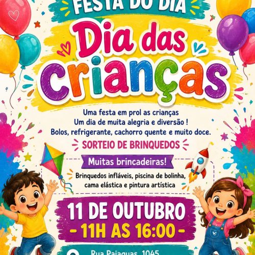 Vila Sibila recebe festa do Dia das Crianças com diversão e atrações em Porto Ferreira