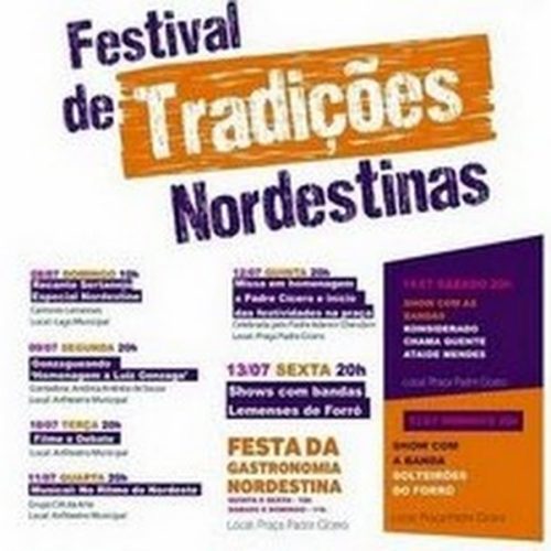 Leme – Festival de Tradições Nordestinas segue com Festa da Gastronomia