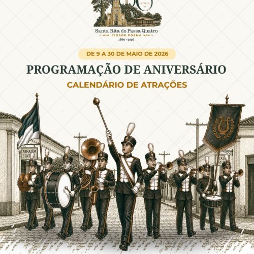 Santa Rita do Passa Quatro celebra 166 anos com mais de 20 dias de programação cultural