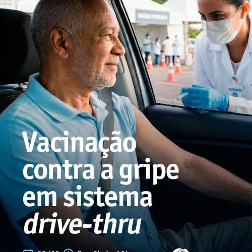 Vacinação contra gripe em São Carlos acontece em formato drive-thru neste sábado