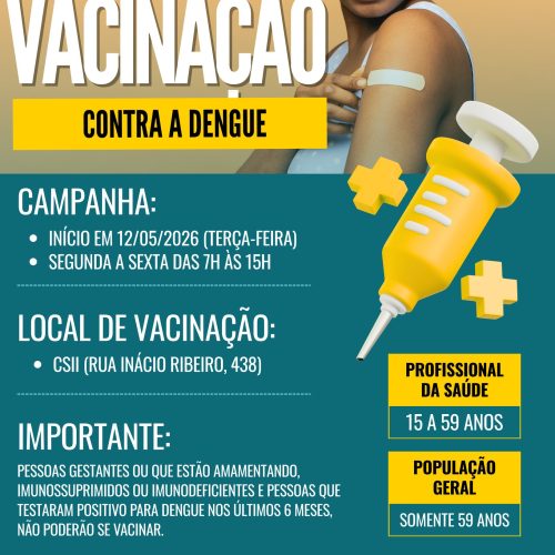 Vacinação contra a dengue começa nesta terça-feira em Santa Rita do Passa Quatro