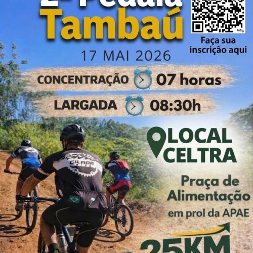 Pedala Tambaú terá esporte, solidariedade e sorteio de bicicletas no dia 17 de maio