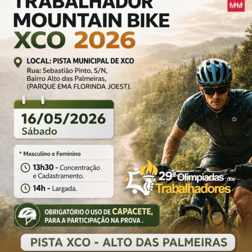 Leme recebe etapa de Mountain Bike XCO das Olimpíadas do Trabalhador 2026