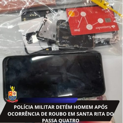 Polícia Militar detém homem após ocorrência de roubo em Santa Rita do Passa Quatro