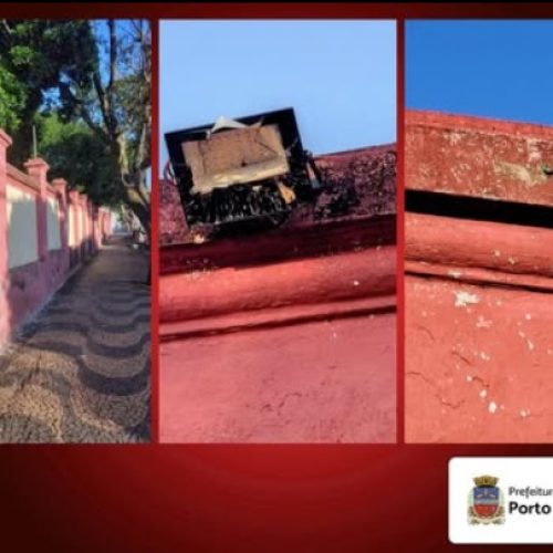 Furto de luminárias em museu histórico causa prejuízo ao patrimônio de Porto Ferreira
