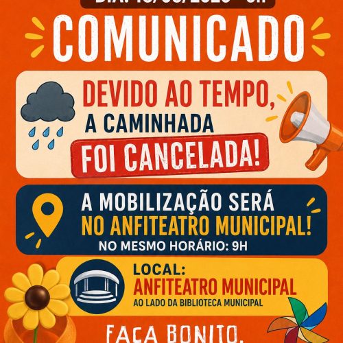 Caminhada do Faça Bonito é cancelada por causa da chuva em Leme