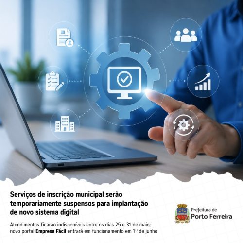 Prefeitura suspende serviços de inscrição municipal para implantação de novo sistema