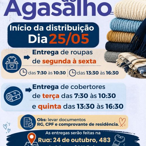 Descalvado inicia entrega da Campanha do Agasalho 2026 no dia 25 de maio
