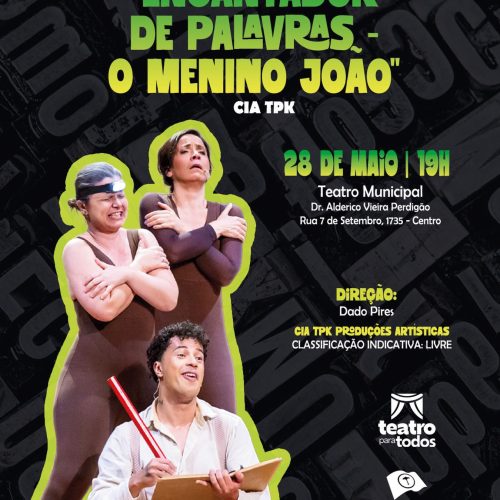 São Carlos recebe espetáculo gratuito “Encantador de Palavras: O Menino João”