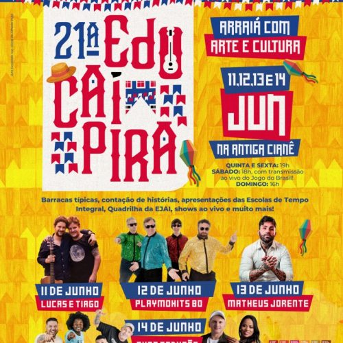 O município de Leme (SP) realiza 21ª edição da Educaipira com arte, cultura e tradição junina