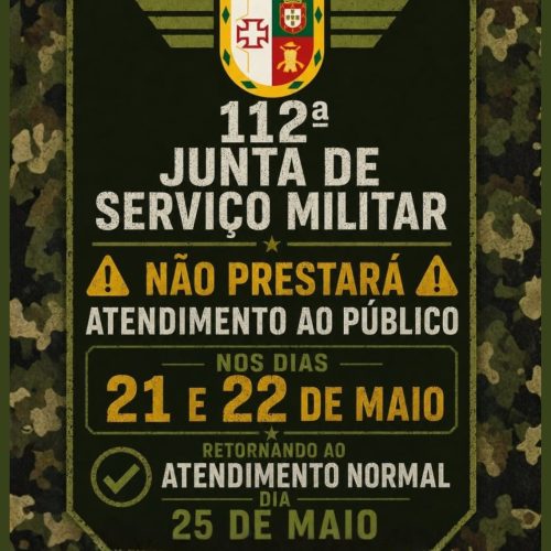 Junta Militar de Santa Rita do Passa Quatro suspende atendimento nos dias 21 e 22 de maio