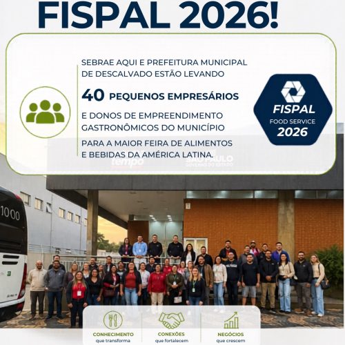 Descalvado leva empreendedores à FISPAL 2026 em parceria com o Sebrae Aqui