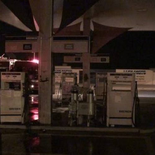 Bombeiros contém incêndio em posto de combustível