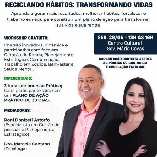 Capacitação em Santa Rita do Passa Quatro propõe transformação de hábitos e geração de oportunidades