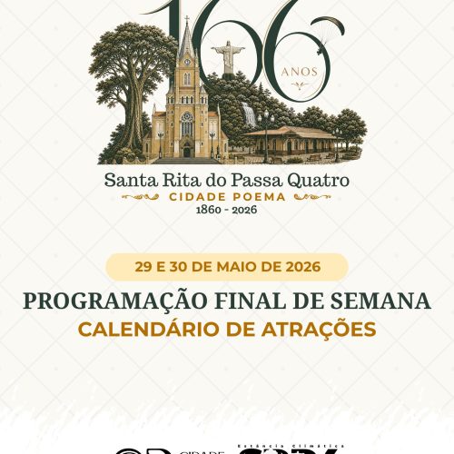 Santa Rita terá fim de semana com cultura, música e ações solidárias no mês de aniversário da cidade