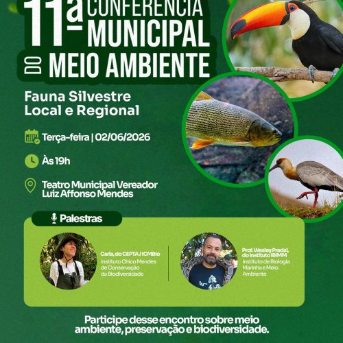 Santa Cruz das Palmeiras promove 11ª Conferência Municipal do Meio Ambiente nesta terça-feira (02/06)