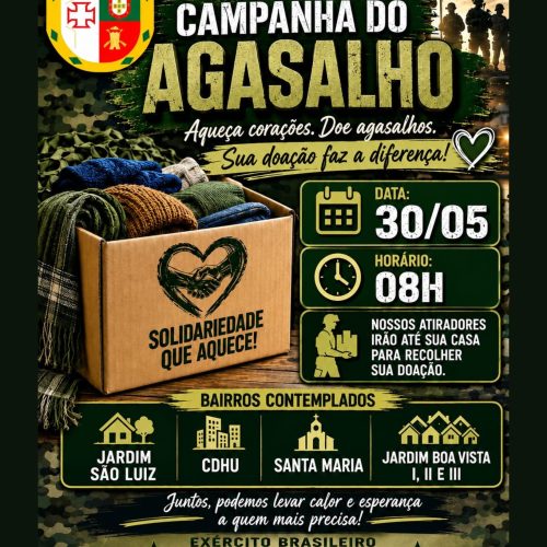 Campanha do Agasalho terá arrecadação nos bairros e Dia D em Santa Rita do Passa Quatro