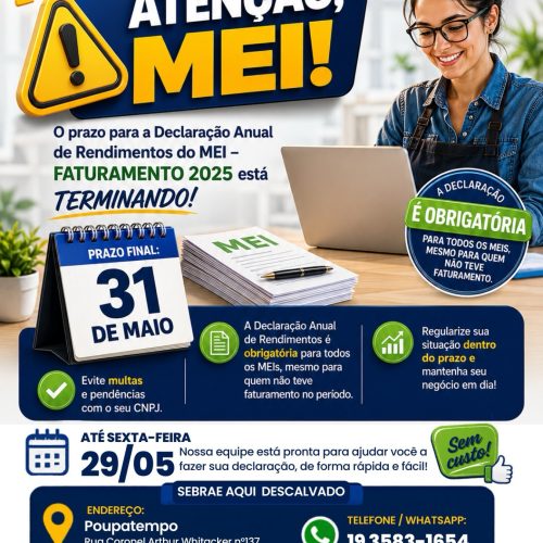 Descalvado orienta MEIs sobre prazo da declaração anual