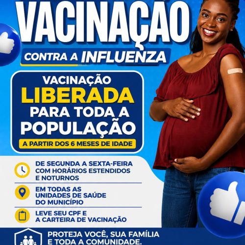 Vacinação contra a gripe é ampliada para toda a população em Descalvado