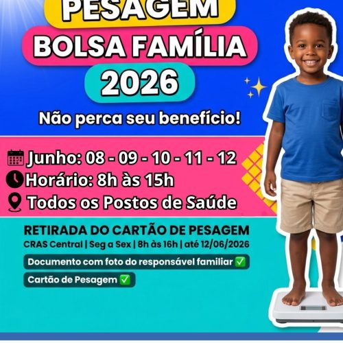 Leme inicia pesagem obrigatória para garantir continuidade de benefícios sociais