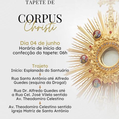 Tambaú mobiliza comunidade para confecção do tradicional Tapete de Corpus Christi