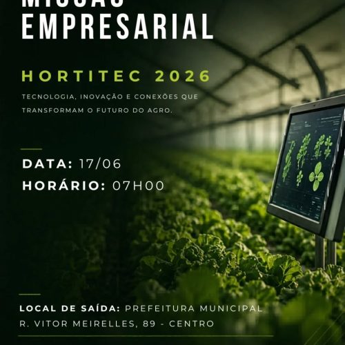 Missão empresarial leva empreendedores de Santa Rita à Hortitec 2026