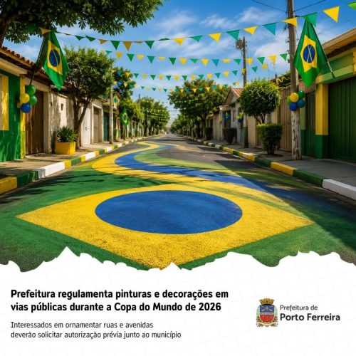 Porto Ferreira define regras para pinturas em ruas durante a Copa do Mundo