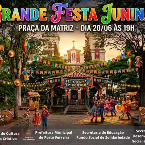 Festa Junina promete movimentar a Praça da Matriz com cultura e diversão em Porto Ferreira