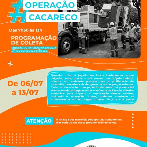 Operação Cacareco terá nova etapa em Santa Cruz da Conceição (SP) em julho