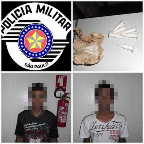 Dupla é detida pela PM de Santa Rita do Passa Quatro por porte de entorpecente