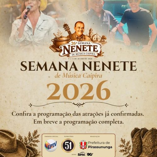 Pirassununga divulga programação musical da 26ª Semana Nenete de Música Caipira