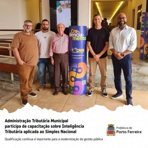 Servidores de Porto Ferreira participam de capacitação sobre inteligência tributária e Reforma Tributária