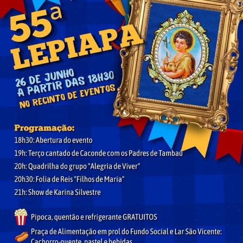 Lepiapa chega à 55ª edição com cultura, música e ação solidária em Tambaú
