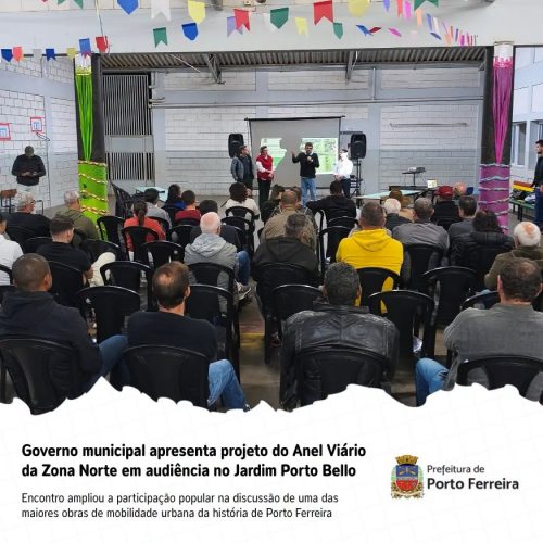 Prefeitura de Porto Ferreira realizou audiência pública para apresentar e discutir Anel Viário da Zona Norte