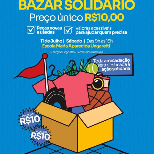 Bazar solidário do Fundo Social de Santa Cruz das Palmeiras oferece peças a R$ 10