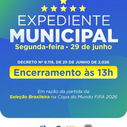 Leme altera horário de expediente nesta segunda-feira por causa do jogo da Seleção Brasileira
