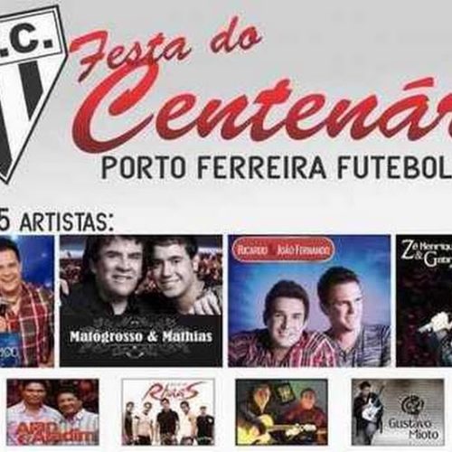 Festa do Centenário do Porto Ferreira Futebol Clube é neste domingo (14)