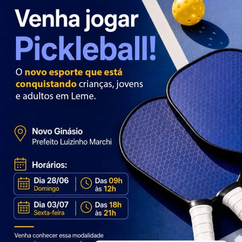 Leme promove vivência gratuita de pickleball para todas as idades