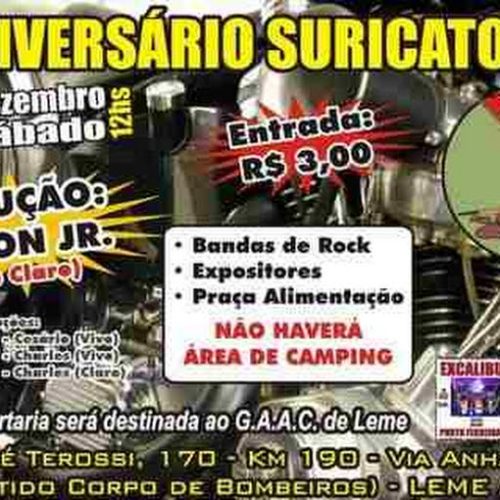 Suricato M.C. de Leme comemorará seu primeiro aniversário