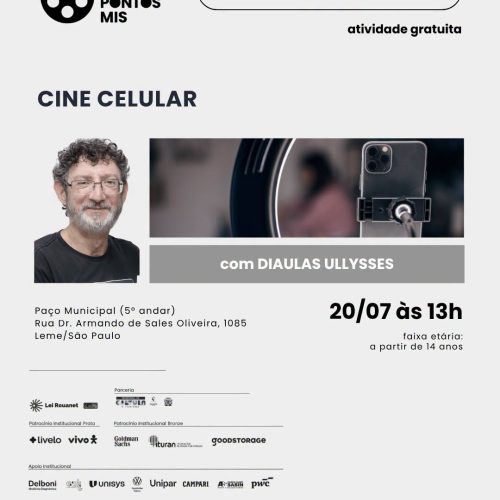 Oficina gratuita em Leme (SP) ensina produção de filmes utilizando apenas o celular