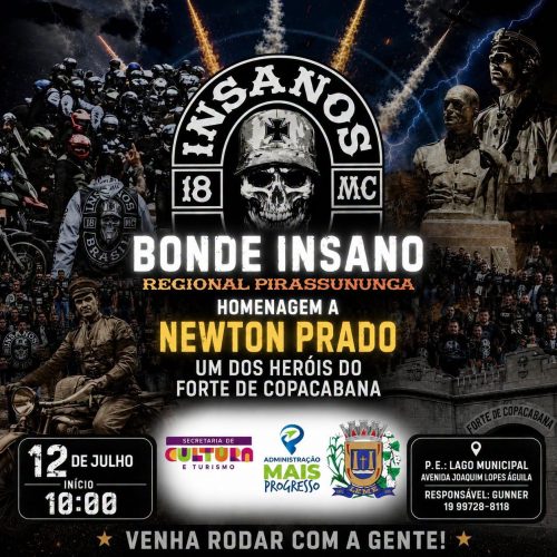 Leme recebe homenagem a herói do Forte de Copacabana com encontro de motociclistas
